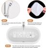 imageNonSlip Bathtub Stickers 36 PCS Safety Bathroom Tubs Showers Treads Adhesive Decals Scraper BlueWhite