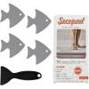 imageBathtub Stickers NonSlip 24 PCS Safety Shower Treads Adhesive Appliques with Premium ScraperGrey