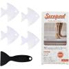 imageBathtub Stickers NonSlip 24 PCS Safety Shower Treads Adhesive Appliques with Premium ScraperWhite