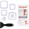 imageNonSlip Bathtub Stickers 36 PCS Safety Bathroom Tubs Showers Treads Adhesive Decals Scraper BlueWhite