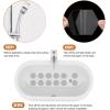 imageOriginal Bathtub Stickers NonSlip Hexagon Safety Shower Treads Adhesive Appliques with Premium ScraperGrey