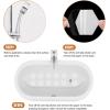 imageOriginal Bathtub Stickers NonSlip Hexagon Safety Shower Treads Adhesive Appliques with Premium ScraperWhite