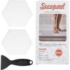 imageOriginal Bathtub Stickers NonSlip Hexagon Safety Shower Treads Adhesive Appliques with Premium ScraperClear