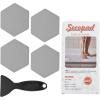 imageOriginal Bathtub Stickers NonSlip Hexagon Safety Shower Treads Adhesive Appliques with Premium ScraperGrey