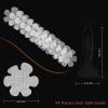 imageOriginal 24PCS Upgraded Gentle Bathtub Stickers NonSlip Safety Shower Treads Adhesive Appliques with Premium ScraperClear