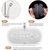 imageOriginal 24PCS Upgraded Gentle Bathtub Stickers NonSlip Safety Shower Treads Adhesive Appliques with Premium ScraperGrey