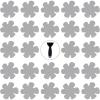 imageOriginal 24PCS Upgraded Gentle Bathtub Stickers NonSlip Safety Shower Treads Adhesive Appliques with Premium ScraperGrey