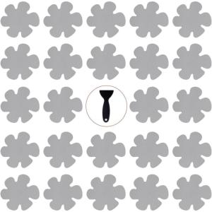 imageOriginal 24PCS Upgraded Gentle Bathtub Stickers NonSlip Safety Shower Treads Adhesive Appliques with Premium ScraperGrey