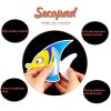 image:imageNon Slip Bathtub Stickers 18 PCS Sea Adhesive Kids Anti Slip Decal Treads for Shower and Bath Tub with Premium Scraper