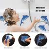image:imageNon Slip Dolphin Bathtub Stickers 20 PCS Adhesive Kids Anti Slip Decal Treads for Shower and Bath Tub with Premium ScraperShark