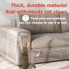 image:image12 PCS Large Cat Scratch Furniture Protector Transparent Couch Protector from Cat Claws SingleSided Self Adhesive Anti Pet Deterrent Sofa Cover 17IN14IN