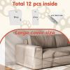 image:image12 PCS Large Cat Scratch Furniture Protector Transparent Couch Protector from Cat Claws SingleSided Self Adhesive Anti Pet Deterrent Sofa Cover 17IN17IN