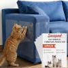 image:image12 PCS Large Cat Scratch Furniture Protector Transparent Couch Protector from Cat Claws SingleSided Self Adhesive Anti Pet Deterrent Sofa Cover 17IN14IN