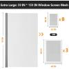 image:imageWindow Screen Door Repair Kit 48 x 177 Screen Door Mesh Replacement Kit Durable Fiberglass Mesh Roll with Tools for Windows Doors Patio and Porch Replacement Black Pack of 2Gray