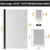 image:imageWindow Screen Door Repair Kit 48 x 177 Screen Door Mesh Replacement Kit Durable Fiberglass Mesh Roll with Tools for Windows Doors Patio and Porch Replacement Black Pack of 2Black